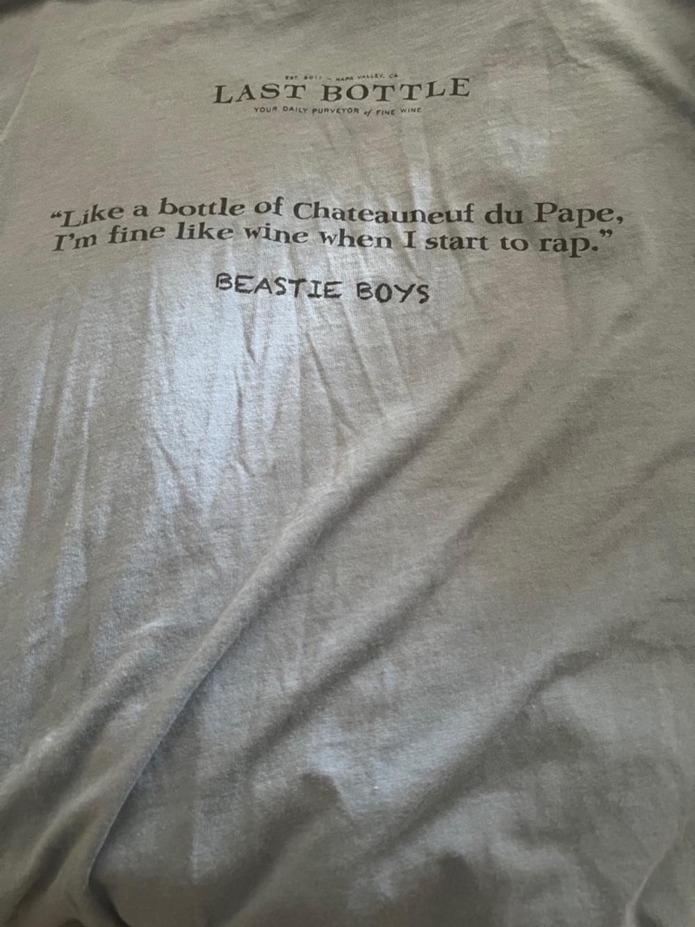 Gildan Light Gray Beastie Boys Lyric Tee